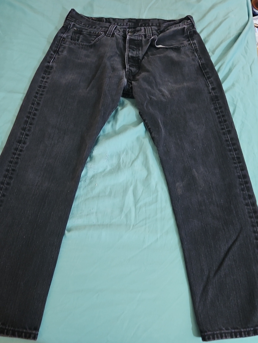 Levi's Dark Gray Straight Jeans
